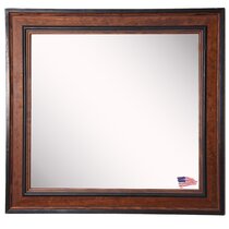 Wayfair | Red Wood Square Wall Mirrors You'll Love in 2022